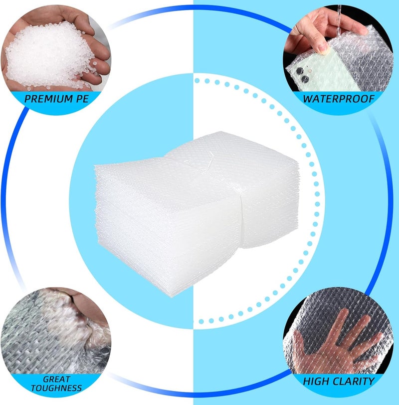 SEUNGCH أكياس فقاعات 10X12 بوصة، 50 قطعة أكياس فقاعات، أكياس تغليف مزدوجة الطبقة لحماية الفقاعات تستخدم للتعبئة، الشحن، النقل، والتخزين. - Image 5